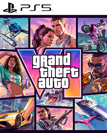GTA 6 Grand Theft Auto VI PS5 Mídia Digital