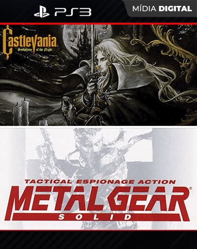 Castlevania: Symphony of the Night + Metal Gear Solid Playstation 3 Mídia Digital