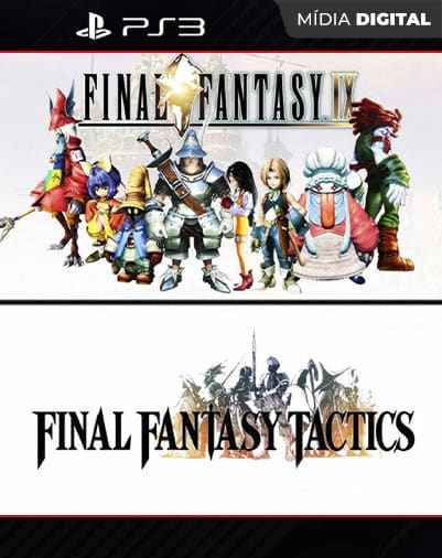 Final Fantasy 9 + Final Fantasy Tatics (PS1 Classic) Playstation 3 Mídia Digital